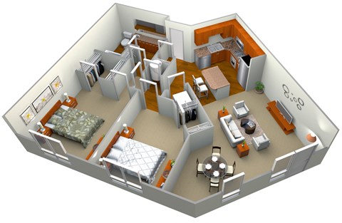 Beryl Floor Plan at Westmount at Ashwood, Atlanta, GA