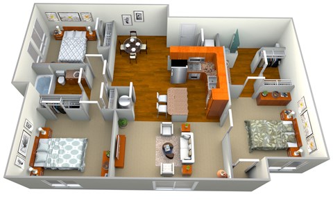 Cobalt Floor Plan at Westmount at Ashwood, Atlanta