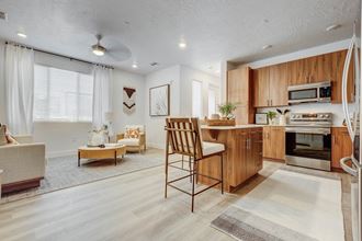Kitchen And Living at Aspire Apartment Homes, Utah, 84780
