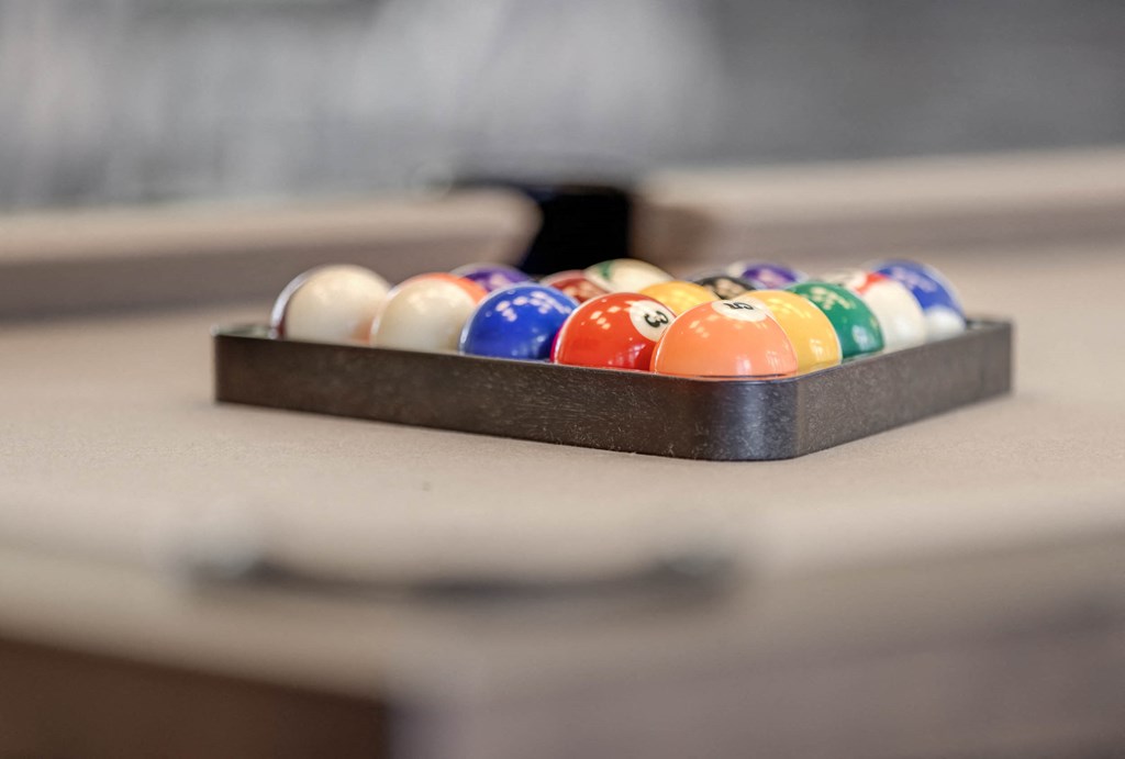 Billiards Table Closer View at Aspire Apartment Homes, Washington