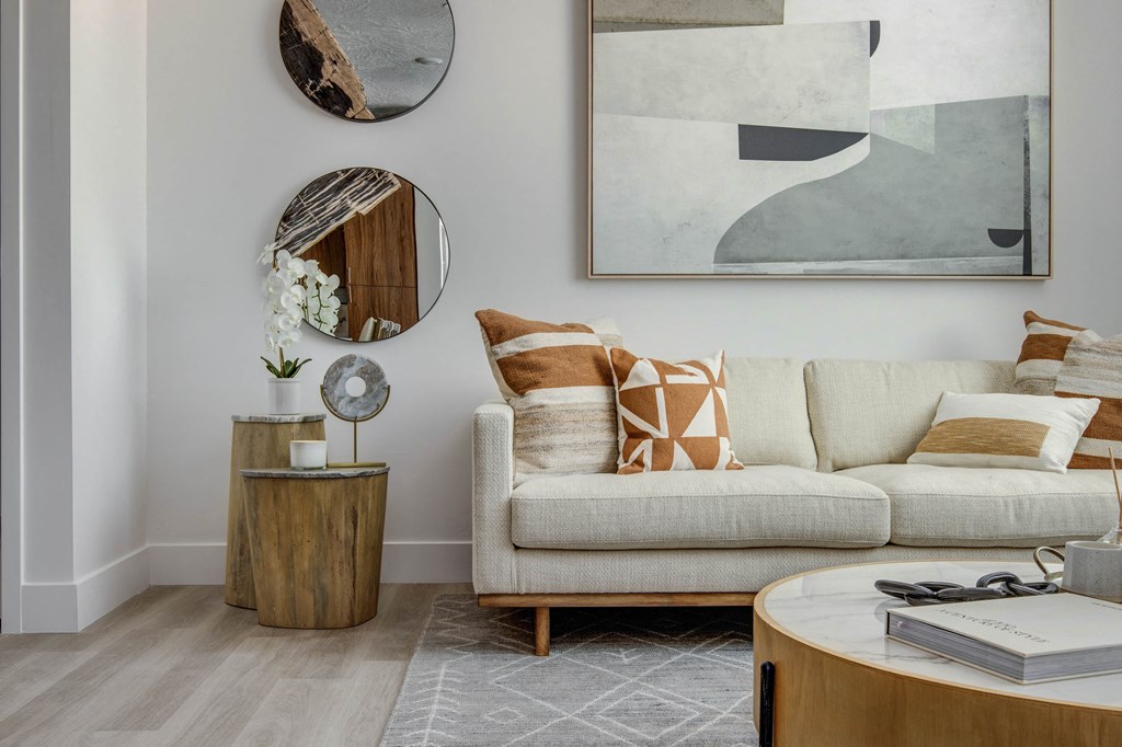 Living Room Sofa at Aspire Apartment Homes, Washington