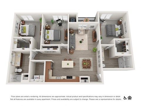Wish Floor Plan  at Aspire Apartment Homes, Utah
