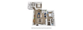 F floor plan at Aston at Gateway, El Monte California