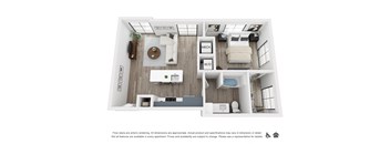 a 1 bedroom floor plan