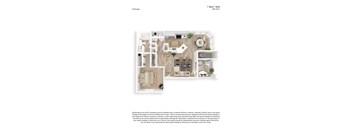A floor plan of a 1 Bed/1 Bath apartment with a total area of 780 SQFT.