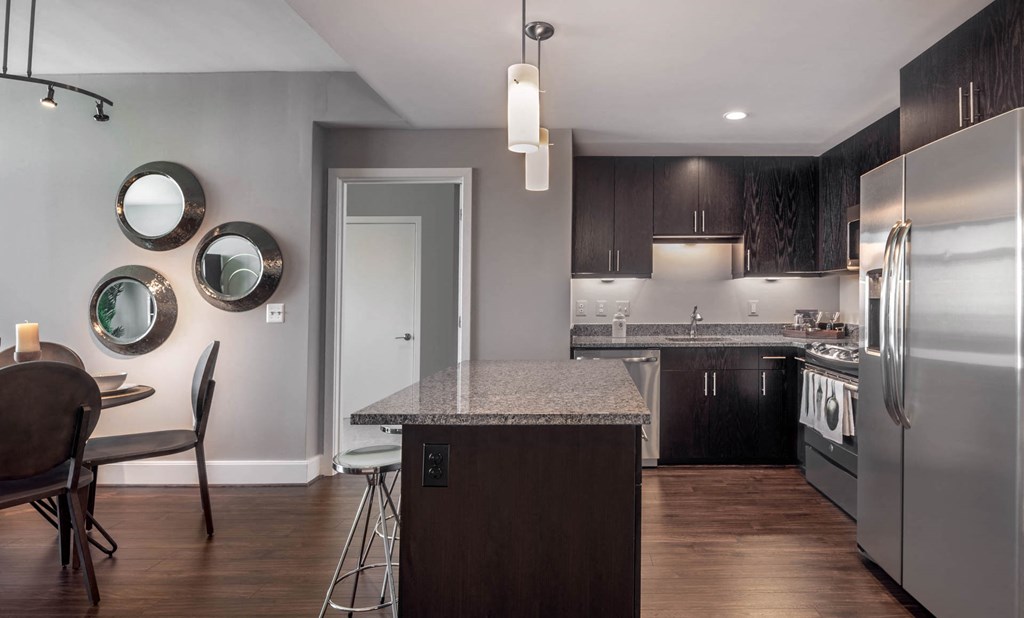 kitchen and dining room