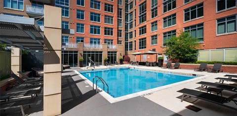 pool and lounge chairs