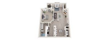 a 1 bedroom floor plan the crossings apartments