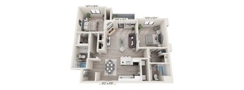 a 2103 square foot floor plan  studio