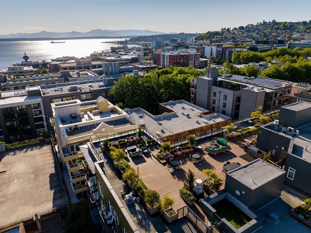 an aerial view of the university of british columbia campus in vancouver  at Axis, Washington