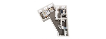 A10 Floor Plan at Axle, Seattle, WA