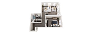A6 Floor Plan at Axle, Washington, 98119