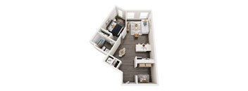 A7 Floor Plan at Axle, Seattle, WA 98119