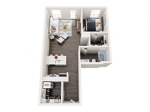 A2 Floor Plan at Axle, Seattle, WA