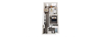 OA1 Floor Plan at Axle, Washington, 98119