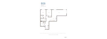 A floor plan for a two bedroom, two bath apartment at 8705 161st Avenue NE Redmond, WA 98052.