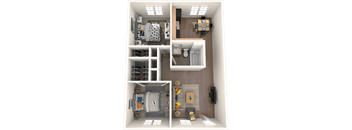 B1 Sunset Floor Plan at Westmount at Downtown Tempe Apartments, Tempe, AZ
