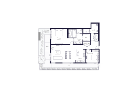 a floor plan of a house