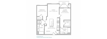 B1 Floor Plan at Rivue, Chula Vista