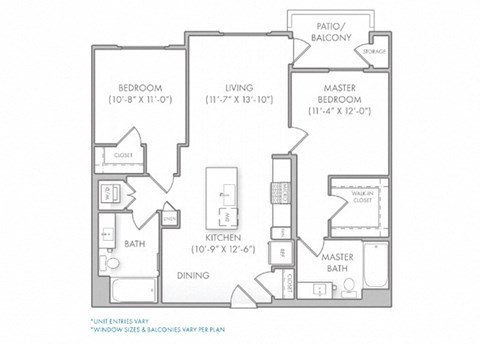 B1 Floor Plan at Rivue, Chula Vista