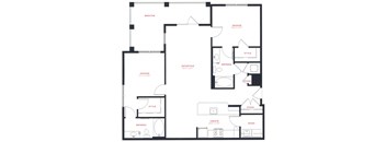A floor plan of a house with rooms labeled as "Breathe", "Snooze", "Style", "Refresh", "Entertain", "Stash", "Create", and "Wash".