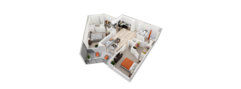 B1 Floor Plan at Vista Brooklyn, Jacksonville