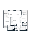 B1-1 2 bed 2 bath