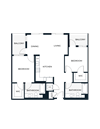 B1-A 2 bed 2 bath
