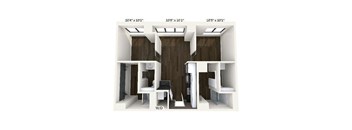 the interior of the living room of the renovated apartment