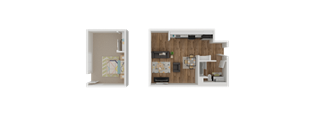 One Bedroom Townhome
