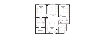 an illustration of a floor plan of a house