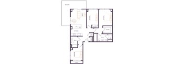 a floor plan of a house