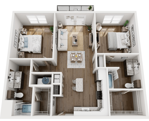 Two Bedroom Two Bath