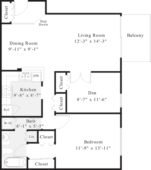 a floor plan of a small house