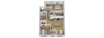 a floor plan of a home with a bedroom and a living room