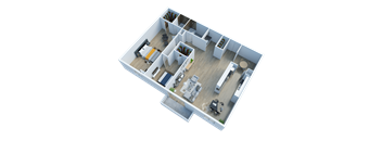B1 v2 Floor Plan at The Fulton, California