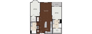a floor plan of a living room with a wooden floor