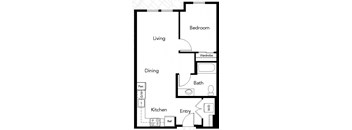 B2 One bedroom one bathroom