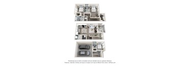 B2 Floor Plan at The Yarra, Madison, TN 37115
