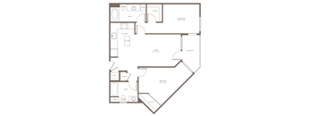 B2 Floor Plan at The Adeline, Glendale, 91203