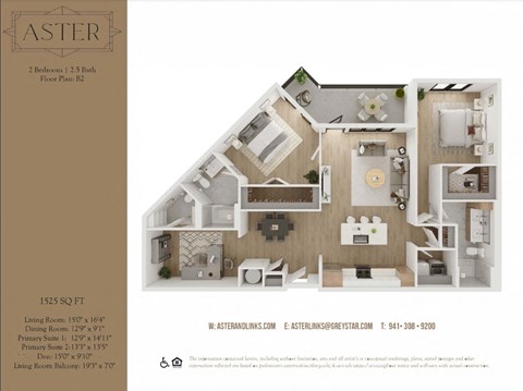 a floor plan of a 2100 sq ft apartment
