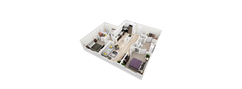 B2B Floor Plan at Vista Brooklyn, Jacksonville, Florida