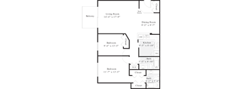 a floor plan of a small house