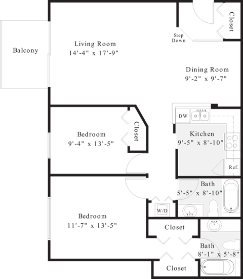 a floor plan of a small house