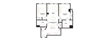 an illustration of a floor plan of a house
