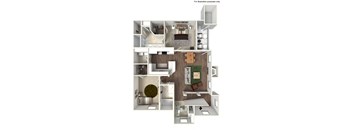 B3 2x2 Floor Plan at Avino in CA, 92130