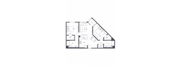 B3 Floor Plan at Altana, Glendale, CA, 91203