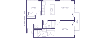 A floor plan of a house with rooms labeled.