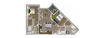 B3 Floor Plan at The Lofts at Carlsbad Village, Carlsbad, CA