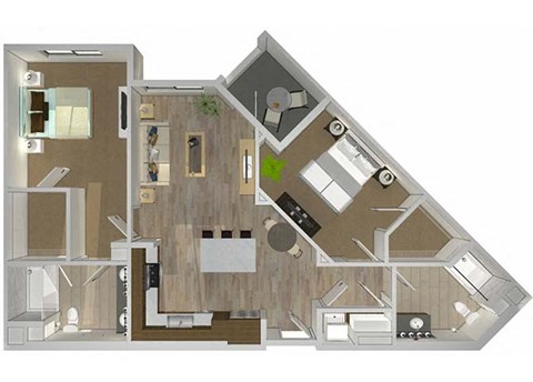 B3 Floor Plan at The Lofts at Carlsbad Village, Carlsbad, CA